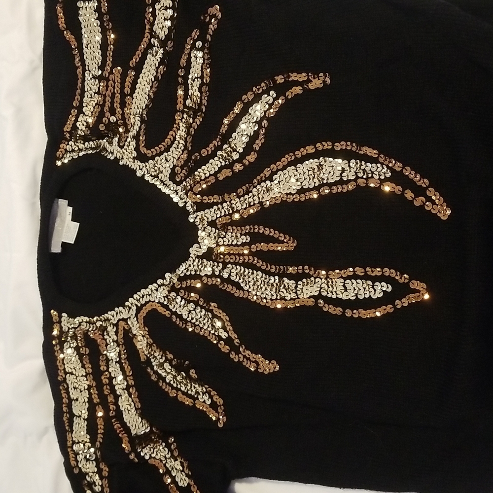 Vintage 80's Old Money Sequined Sweater Luxury